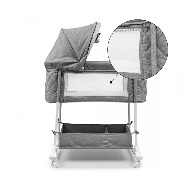 Beistellbett milly mally Dream On Stone 5431 mit höhenverstellbarer Funktion und weicher Matratze