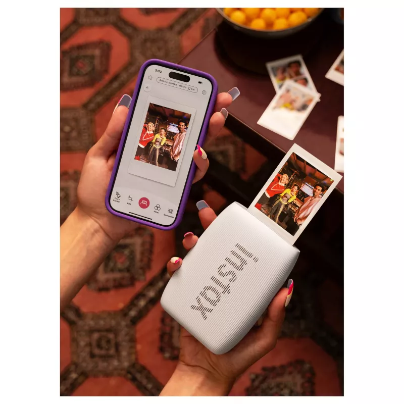 Fotodrucker Fujifilm Instax Mini Link 3 Weiß Bluetooth tragbarer Sofortbilddrucker für Smartphone-Fotos