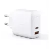 Wandladegerät Aukey PA-B3 Weiß GaN 65W USB-C / USB-A Schnellladegerät