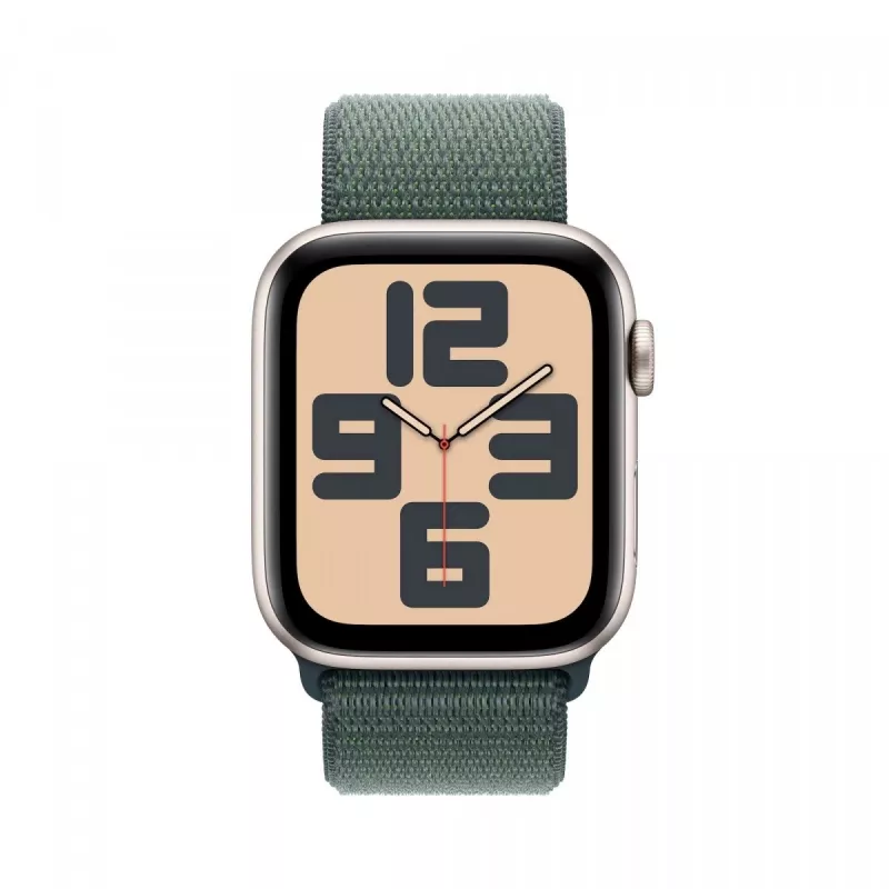 Watch SE GPS 44 mm Starlight Aluminium Gehäuse mit Lake Green Sport Loop