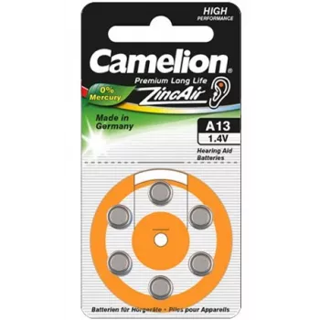 Zink-Luft-Zellen Camelion A13/DA13/ZL13 6 Stück