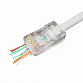 Wire Connector Gembird LC-PTU-01/100 8P8C RJ45 Transparent