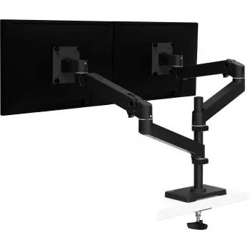 Ergotron LX Pro - Montageset (Doppelarm) - für 2 LCD-Displays - Tischdurchführung - Aluminium - Schwarz - Bildschirmgröße: bis 61 cm (bis 24 Zoll) (45-710-292)