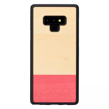Smartphone-Hülle Mann und Holz für Galaxy Note 9 – schwarz, Design in Blockstreifen-Optik