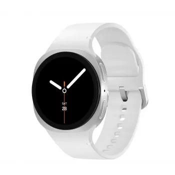 Samsung Galaxy Watch 8 3,3 cm (1,3 Zoll) AMOLED 40 mm Digital 438 x 438 Pixel Touchscreen Silber Wi-Fi GPS (Satellit)