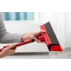 Bodenbesen VILEDA 143703 mit Stiel, Technopolymer, weiche/harte Borsten, Innenbereich, 130 cm, rot