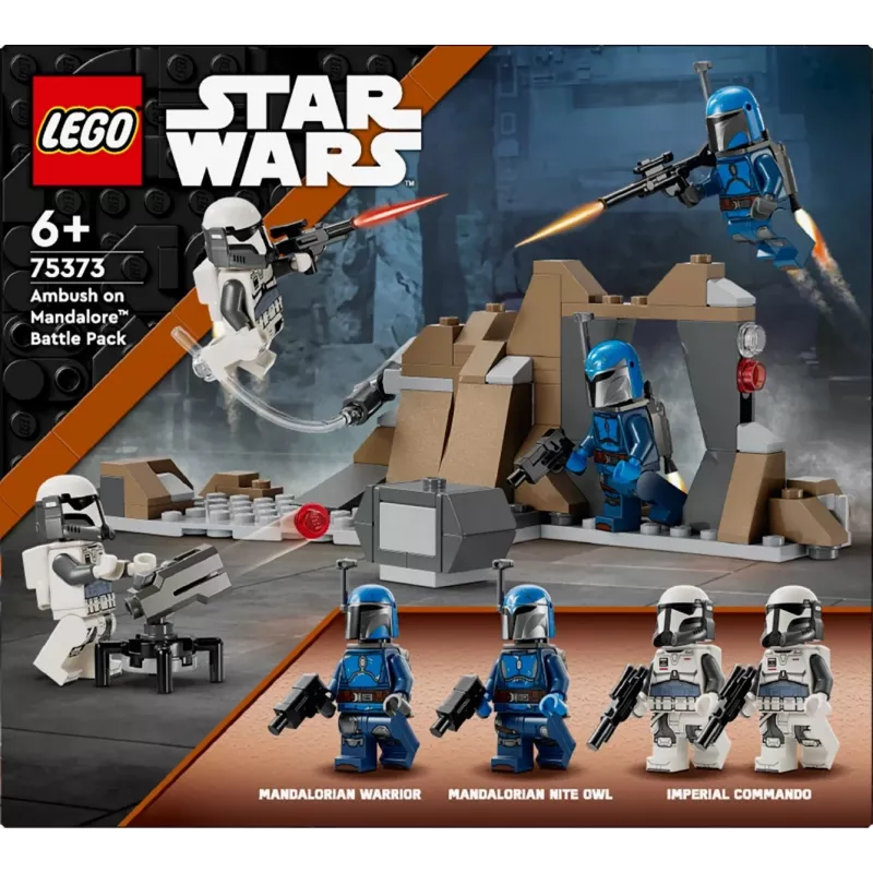 Konstruktionsspielzeug LEGO Star Wars Ambush on Mandalore Battle Pack 75373 — 4 Minifiguren, 109 Teile, Alter 6+