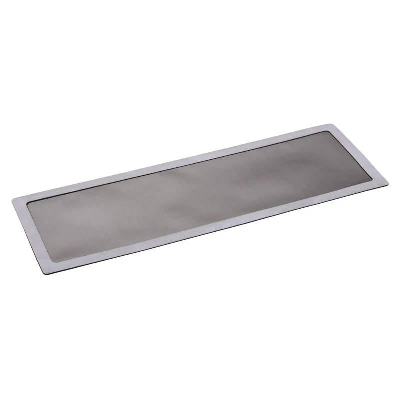 Staubfilter DEMCiflex 0324 — runder Filter, Höhe 120 mm, schwarz/grau