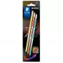 Graphitstift Staedtler 181-HBBK3 HB mehrfarbig
