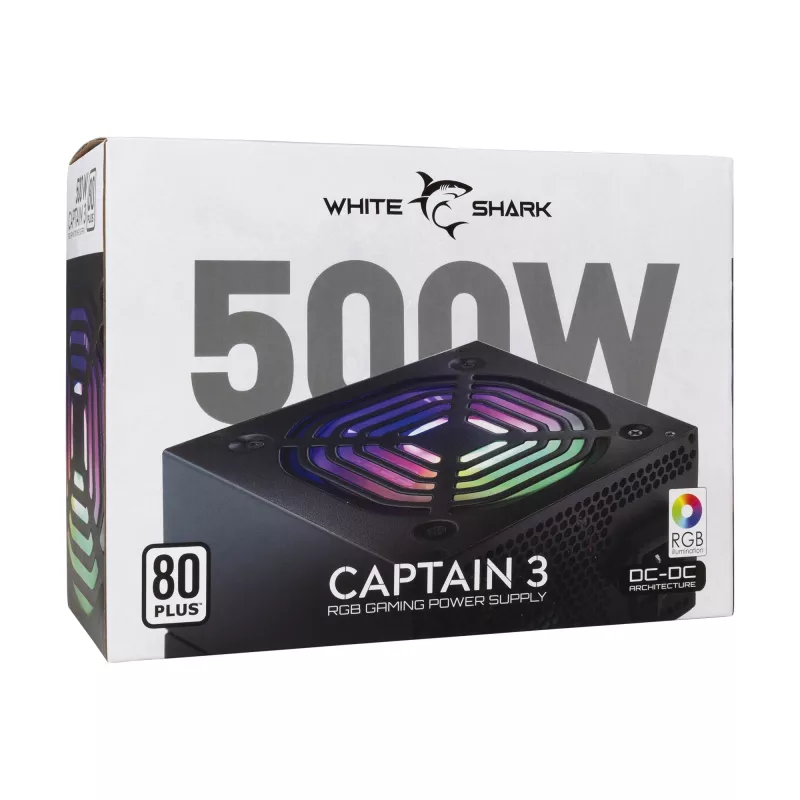 Netzteil White Shark GPSU-W500F Captain 3 500W