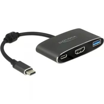 DeLOCK - Externer Videoadapter - VL101 - USB-C 3.1 - HDMI - Grau - Retail (62991)