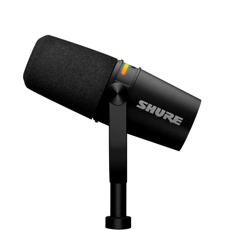 Shure MV7+-K - Vortrags- und Gesangsmikrofon mit XLR/USB-C-Anschluss, schwarz
