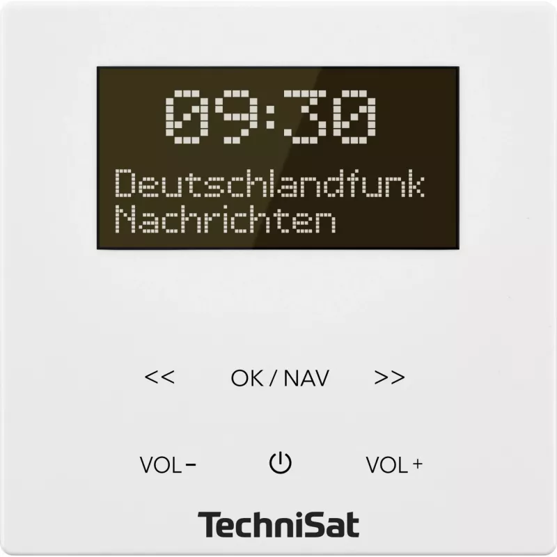 TechniSat DigitRadio UP 55 - DAB-Radio - 2 x 2 Watt - Weiß (0001/3901)