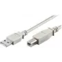 wentronic - USB-Kabel - USB (M) auf USB Typ B (M) - 1,8 m - Grau (68712)