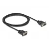 DeLOCK Serielles Kabel RS-232 D-Sub9 Stecker auf Stecker 2 m Schwarz