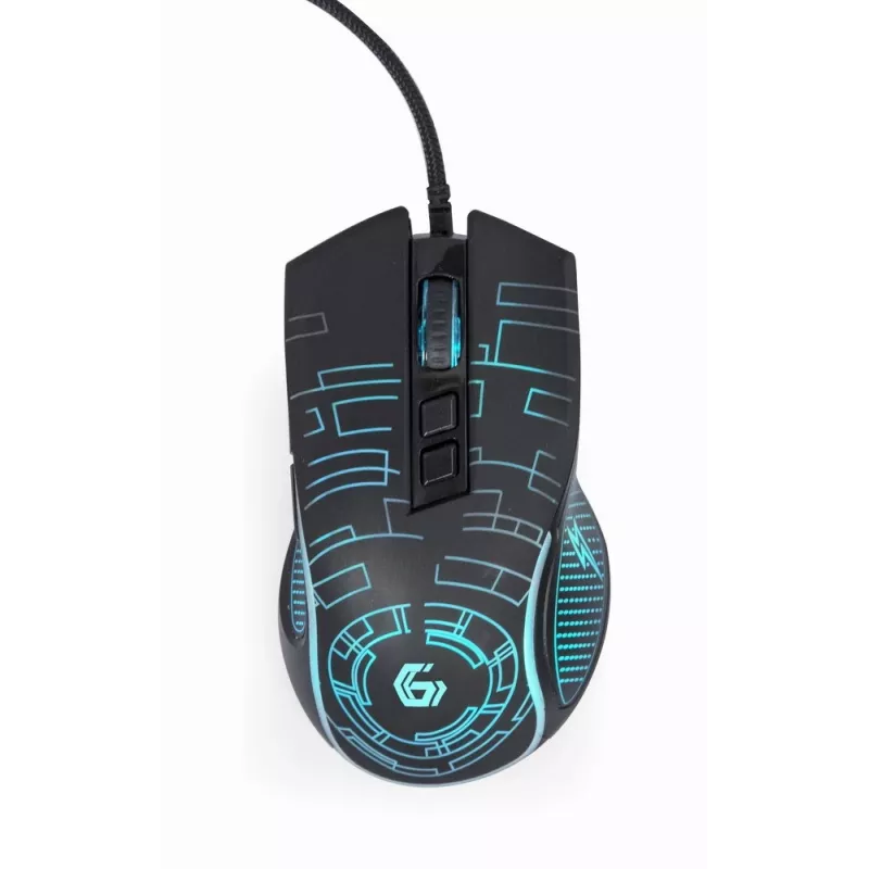 Gembird MUSG-RGB-01 Maus für Rechtshänder USB Typ-A 3600 DPI