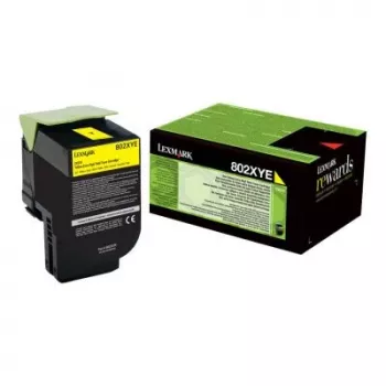 Toner Lexmark Cartridge 802XYE Gelb 80C2XYE 3000 Seiten