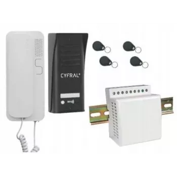 Gegensprechanlage Cyfral Cosmo 1-TENANT Schwarz