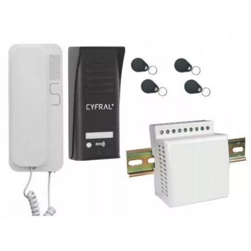 Gegensprechanlage Cyfral Cosmo 1-TENANT Schwarz