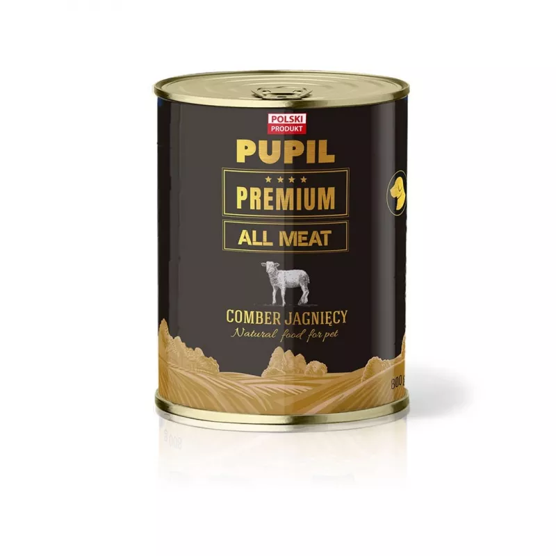 PUPIL Premium All Meat Gold Lammrücken - Nassfutter für Hunde - 800 g