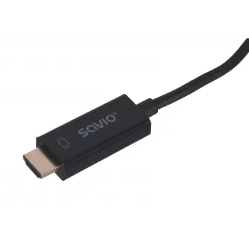 SAVIO Videokabel-Adapter DisplayPort auf HDMI Typ A CL-56, 1,5 m, Schwarz