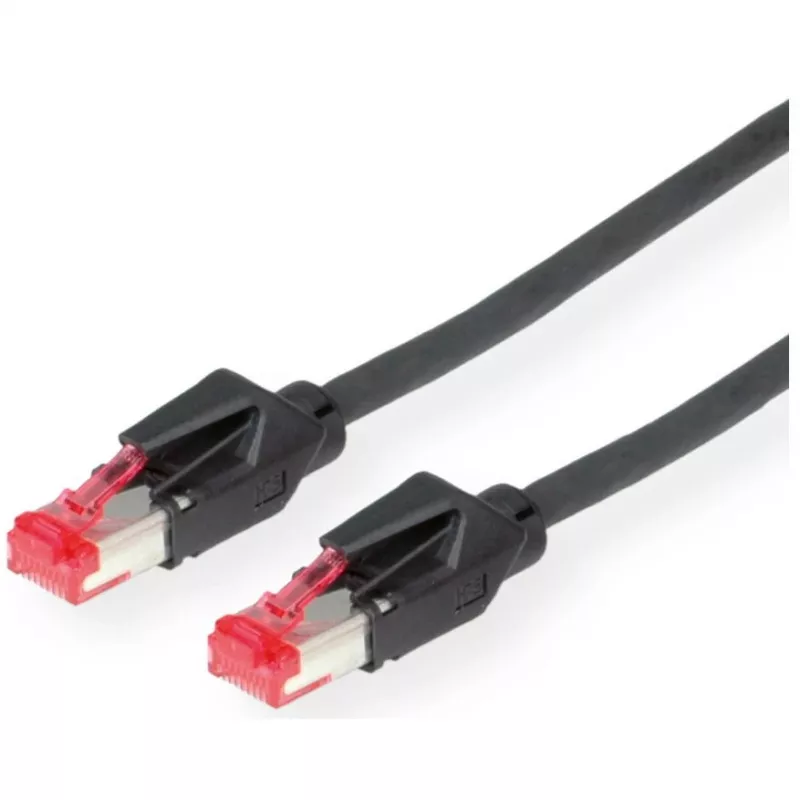 DRAKA Patchkabel Cat.6 (Klasse E) S/FTP, UC900 TM21, LSOH, schwarz, 3 m