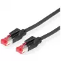DRAKA Patchkabel Cat.6 (Klasse E) S/FTP, UC900 TM21, LSOH, schwarz, 3 m