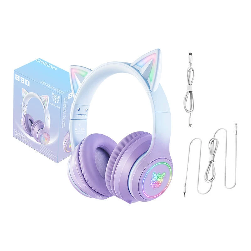 Headset Onikuma B90 Gaming-Headset Blau/Lila