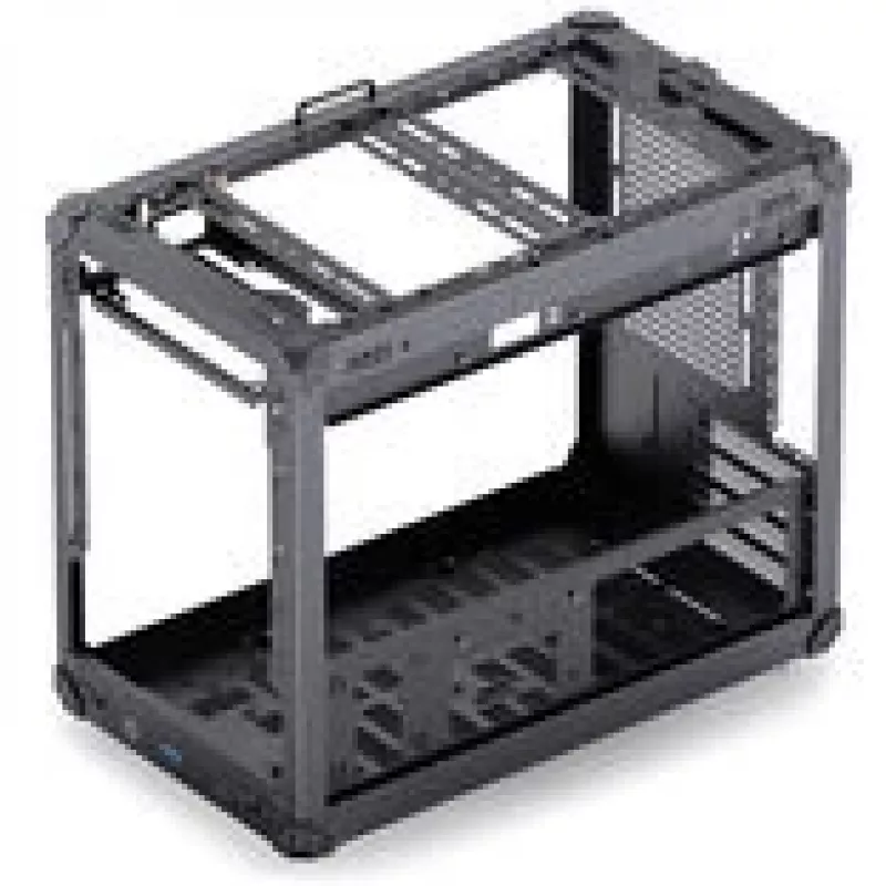 Jonsbo C6 MAX PC-Gehäuse, Mini-Gehäuse, Micro-ATX, Hartglas - schwarz