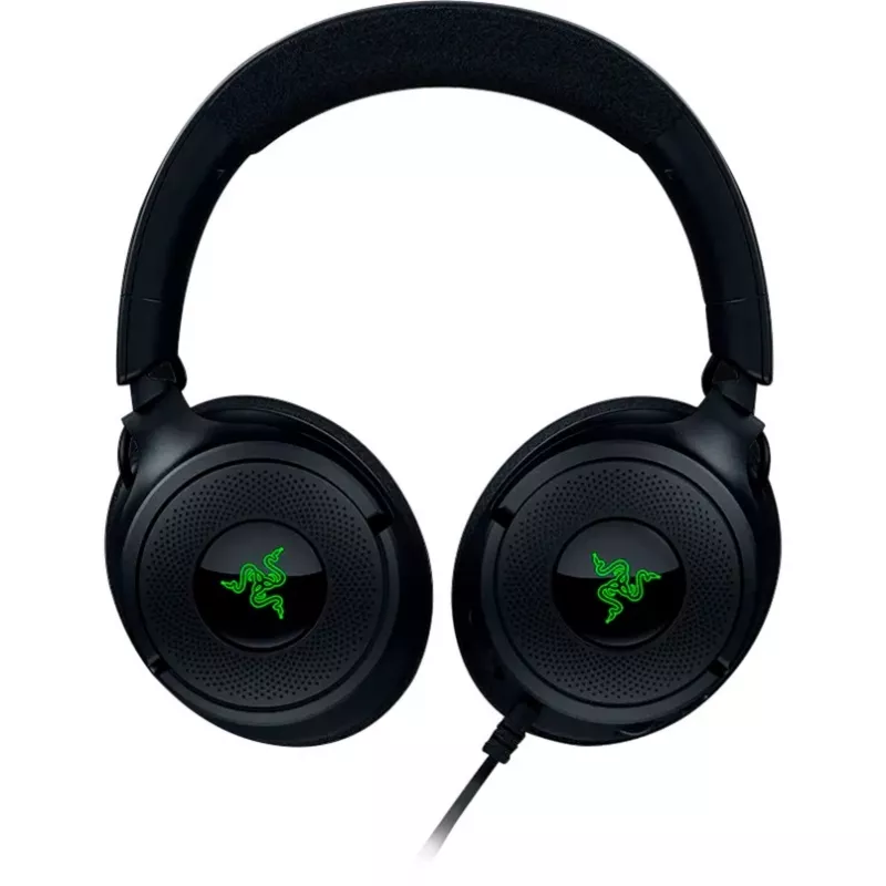 Razer Kraken V4 X - Kabelgebundenes PC-Gaming-Headset (TriForce 40-mm-Treiber, versenkbares Kardiioidmikrofon, 7.1-Surround-Sound, Chroma RGB für PC, Konsole & Telefon)