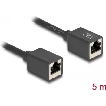 Netzwerkkabel DeLOCK 90333 RJ-45 Cat6a 5 m Schwarz