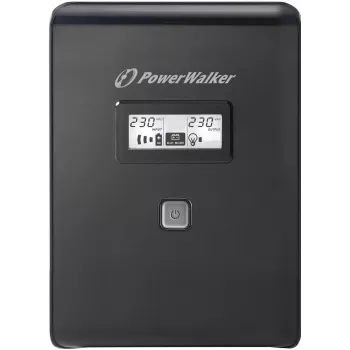 PowerWalker VI 2000 LCD 2 kVA 1200 W 2 AC-Ausgänge
