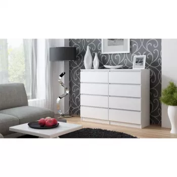 Topeshop M8 120 BIEL Kommode
