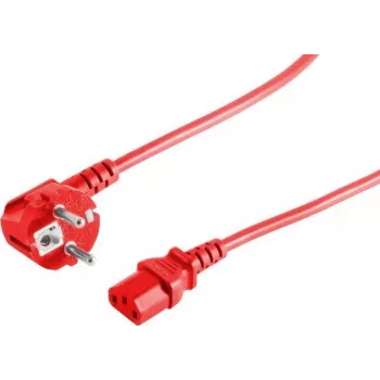 Netzkabel Rot S/CONN 09-05184 1,8 m CEE7/7 C13 Kupplung