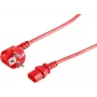 Netzkabel Rot S/CONN 09-05184 1,8 m CEE7/7 C13 Kupplung