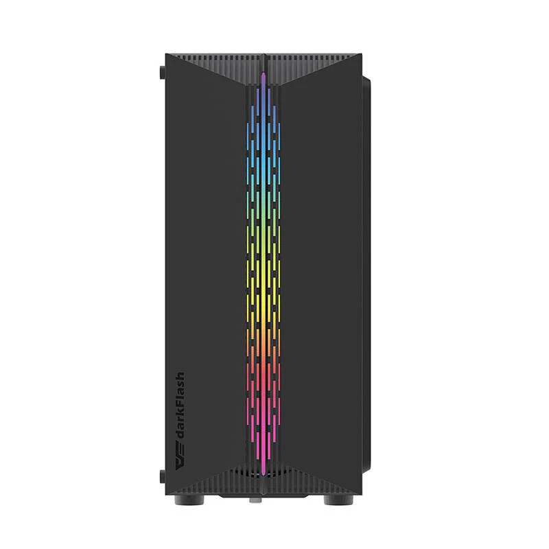 Darkflash DK151 LED Computergehäuse (schwarz) + 3 RGB-Lüfter