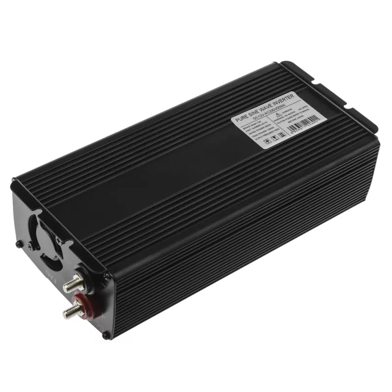 Auto-Wechselrichter Grün Cell INV16 500 W DC 12 V auf AC 230 V, 50 Hz, USB-Anschluss, Aktive Kühlung, Schwarz