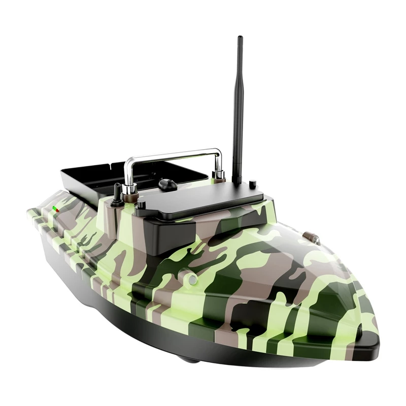 Köderboot Flytec V050 mit 12000mAh Akku, Camo Grün — ferngesteuertes Futterboot