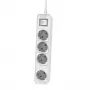 Verlängerungskabel Philips Phil-CHP2144W/60 1,5 m, 4 AC-Steckdosen, weiß