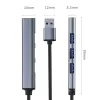 USB-Hub QOLTEC 53793 — USB 3.0 Eingang, 3× USB 2.0 Anschlüsse