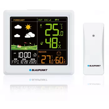 Wetterstation BLAUPUNKT WS25WH – Innen-/Außenmessungen, Funksensoren
