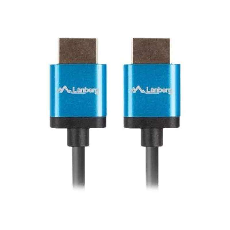 HDMI-Kabel LANBERG CA-HDMI-22CU-0018-BK 1,8 m — HDMI Typ A auf A, HDMI 2.0, 18 Gbit/s, ARC, vergoldet