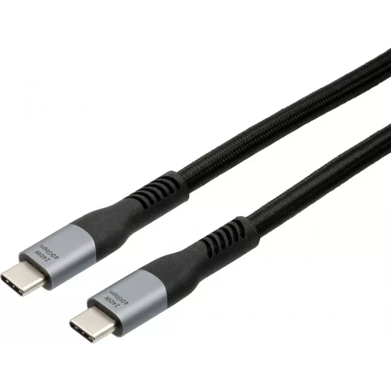 USB4-Kabel Exsys EX-K1598-2.0 — 40 Gbit/s Daten, 240 W Stromversorgung