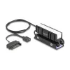 Kühlkörper DELOCK 18460 für M.2 SSD 2280 — Aluminium/Kupfer, RGB 5V, Schwarz