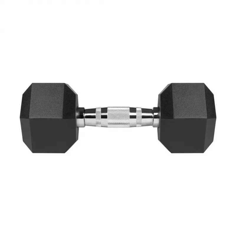 REBEL ACTIVE gummibeschichtete Gusseisen-Hanteln 2x8 kg