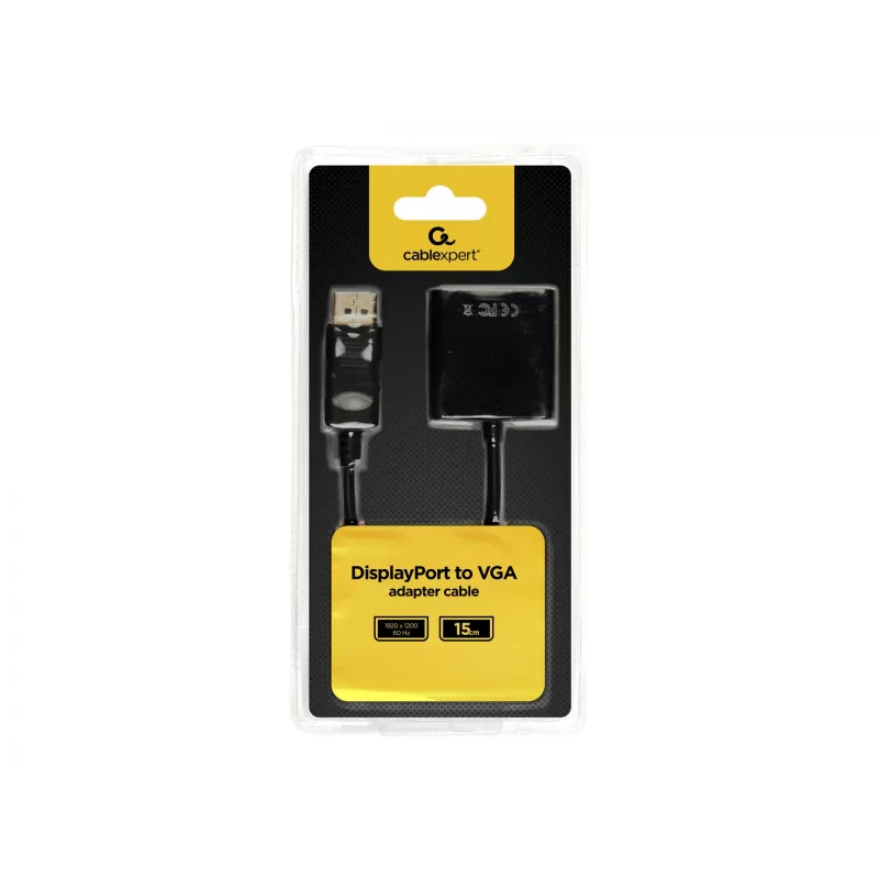 Adapter DisplayPort auf VGA schwarz