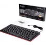 Perixx 11670 Tastatur USB QWERTY Deutsch - US Englisch Schwarz (PERIBOARD-422 DE)