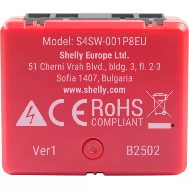 Shelly 1PM Mini Gen4 2er-Pack — Shelly Wi-Fi Smart-Relais mit Leistungsmessung, kompakte Modulbauform