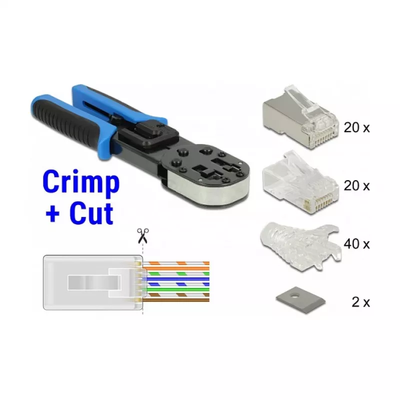 Kabel-Crimpwerkzeug-Set DeLOCK 86450