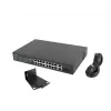 Unmanaged Switch LANBERG RSFE-16P-2C-250 — 18-Port Gigabit, 16x PoE+ (30W), 2x SFP, 250W, 1U, Metall, Rackmontage